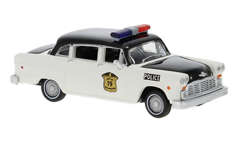 Brekina 58941 1/87 Scale Kalamazoo Police - 1974 Checker Cab Police Car