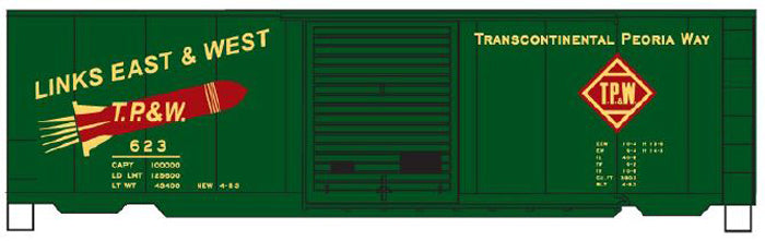 Accurail 15931 Ho 40'Ps-1 Boxcar Tp&W