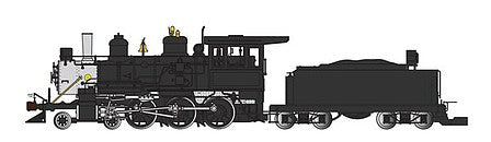 Bachmann 91804 G Scale 4-6-0 - Standard DC - Sound-Ready with Installed Speaker -- Painted, Unlettered (black, silver)