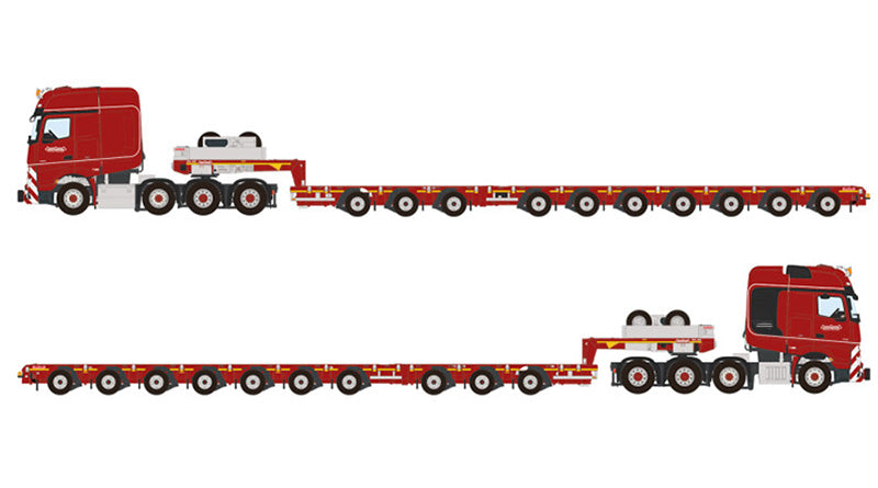 WSI 5983003 1/50 Scale Nooteboom - Mercedes-Benz Actros MP5 SLT Giga Space