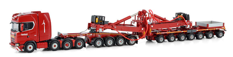 WSI 5985444 1/50 Scale Nooteboom Red Line - Scania