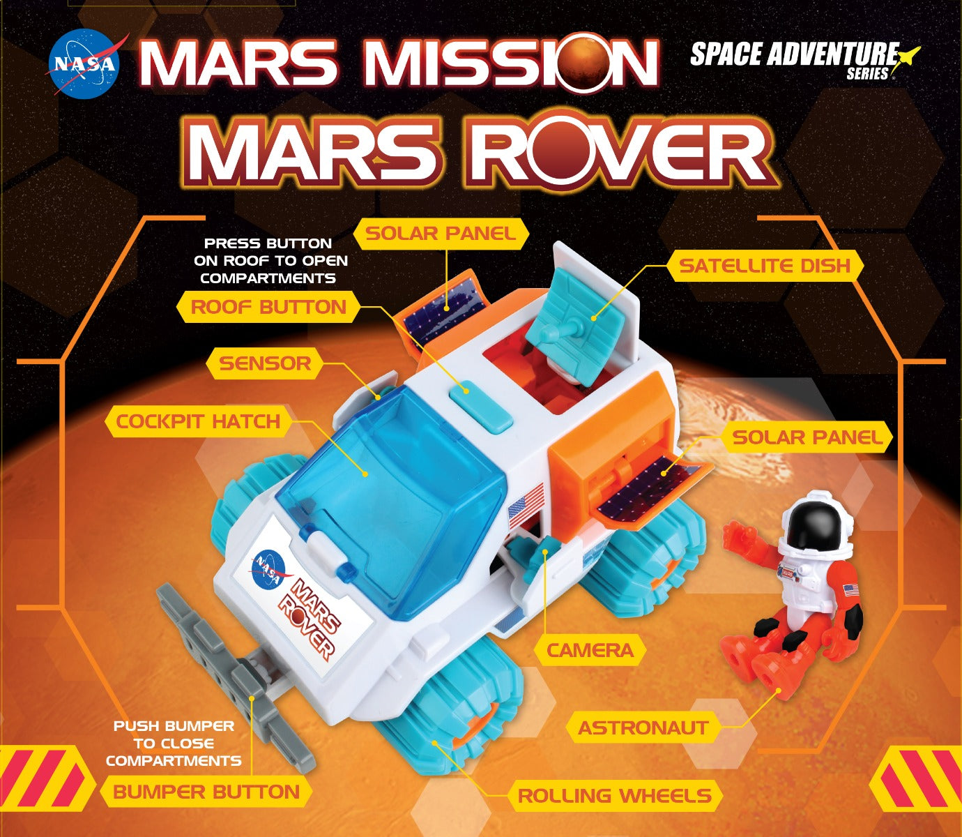 Daron Space Adventure PT63175 Mars Mission Mars Rover