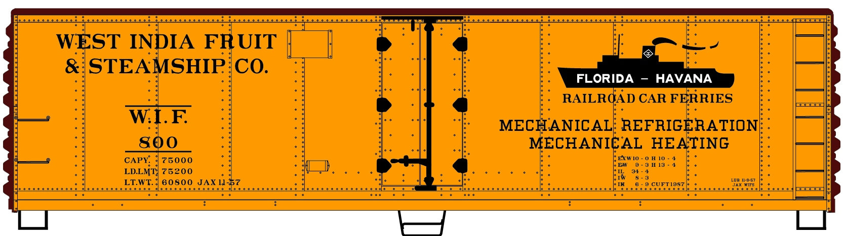 Accurail 8320 Ho 40'Steel Reefer Wif&S