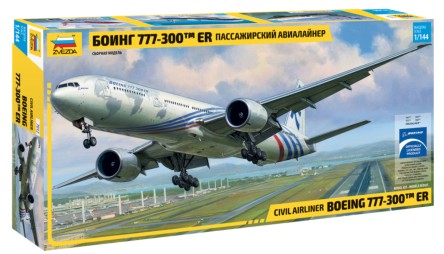 Zvezda 7012 1/144 B777-300ER Passenger Airliner