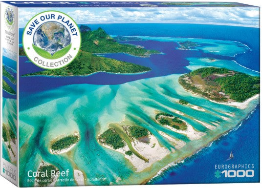 Eurographics 65538 Coral Reef Aerial View Puzzle (1000pc)