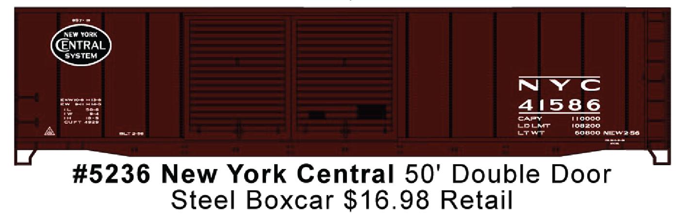Accurail 5236 Ho Dd Steel Boxcar Nyc
