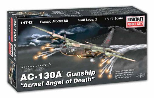 Minicraft 14742 1/144 AC130A Azrael Angel of Death Gunship Aircraft