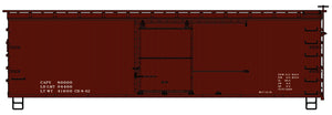 Accurail 1797 Ho 36'Dbl Sht Wood Boxcar Data