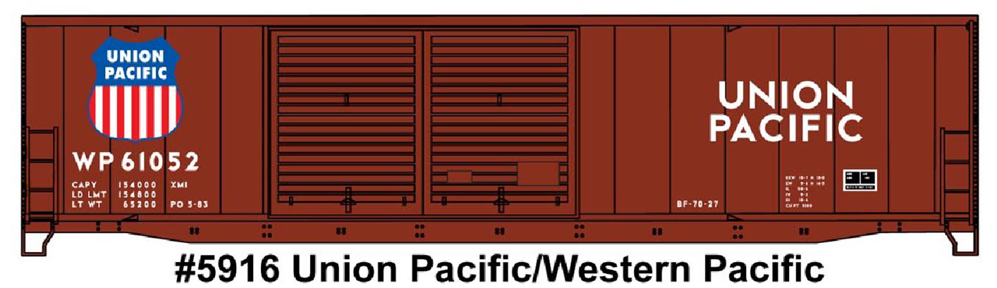 Accurail 5916 Ho 50' Aar Ws Dd Boxcar Up