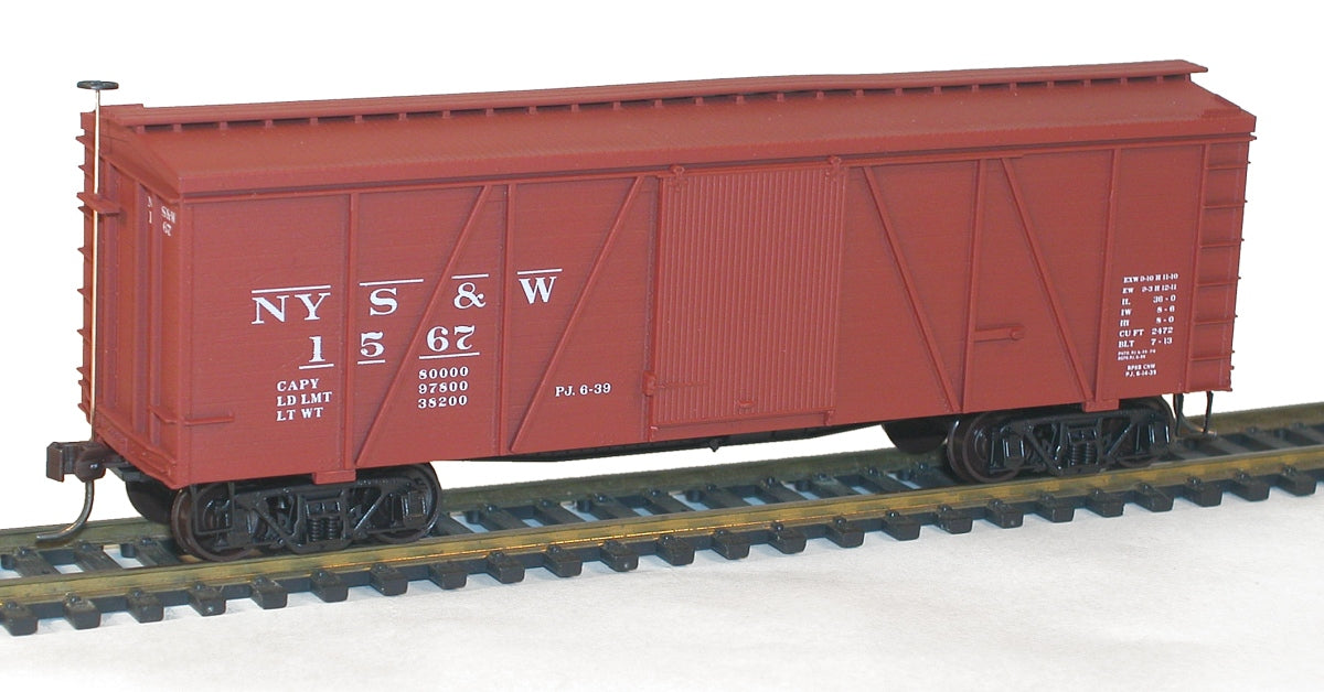 Accurail 1152 Ho 36' Fowler Wd Boxcar Nys&W