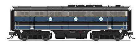 Broadway Limited 6661 HO Scale EMD F3B - Sound and DCC - Paragon4 -- Baltimore & Ohio 82AX (blue, gray, black)