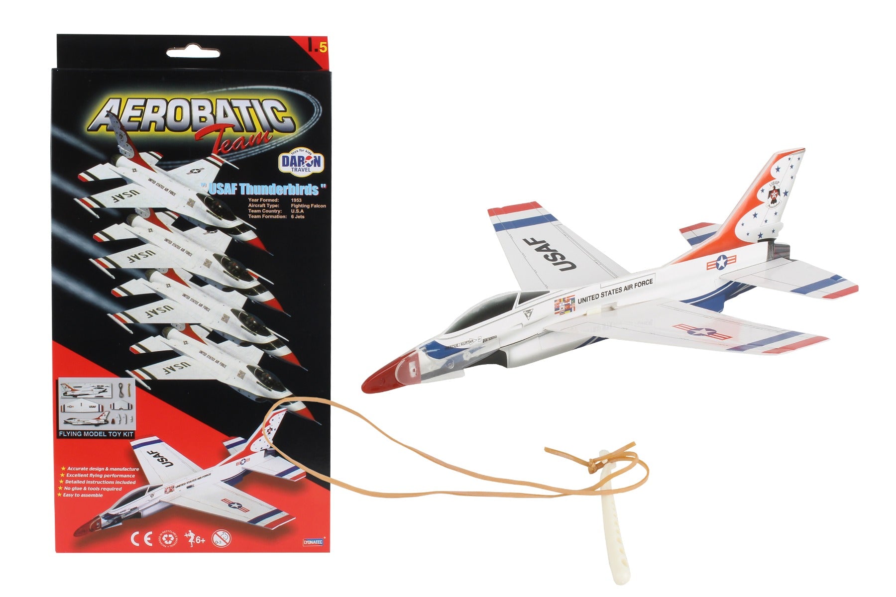 Daron Airplane Gliders LY66005 Thunderbirds F-16 Glider (**)