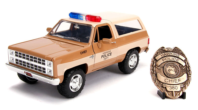 Jada Toys 31111 1/24 Scale Hawkins Police Dept - Hopper'S Chevy Blazer