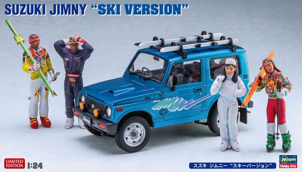 Hasegawa 20476 1/24 Suzuki Jimny Ski Version Car w/4 Figures (Ltd Edition)