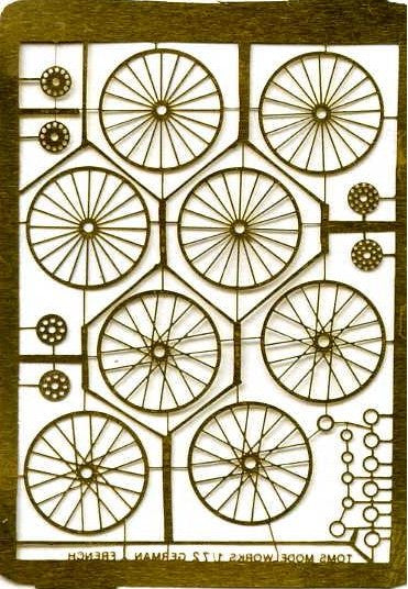 Toms Model Works 305 1/72 Spoked Aircraft Wheel Set (D)