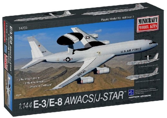 Minicraft 14703 1/144 E3 AWACS/E8 Joint Star Aircraft
