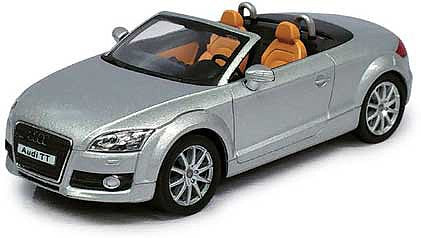 Atlas 3009921 15707 Scale Audi TT Roadster - Assembled -- Top Down (silver)