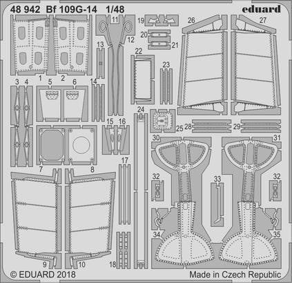 Eduard 48942 1/48 Aircraft- Bf109G14 for EDU (D)