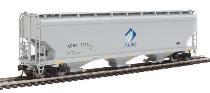 Walthers Mainline 910-7684 HO Scale 60' NSC 5150 3-Bay Covered Hopper - Ready to Run -- Archer-Daniels-Midland ADMX #52360