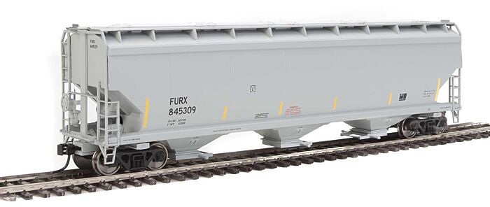 Walthers Mainline 910-7701 HO Scale 60' NSC 5150 3-Bay Covered Hopper - Ready to Run -- First Union Rail FURX #845309