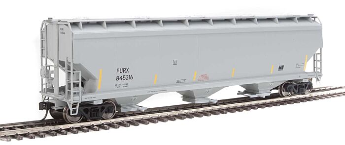 Walthers Mainline 910-7702 HO Scale 60' NSC 5150 3-Bay Covered Hopper - Ready to Run -- First Union Rail FURX #845316