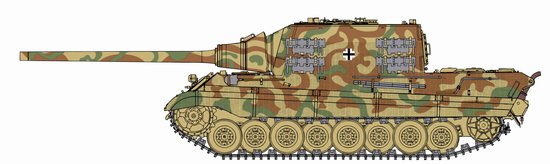 Dragon Models 6493 1/35 SdKfz 186 Jagdtiger Tank Porsche Prod w/Zimmerit (Re-Issue)