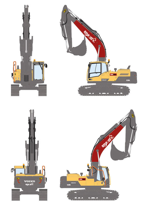 WSI 61-2010 1/50 Scale Risa - Volvo EC220D Crawler Excavator