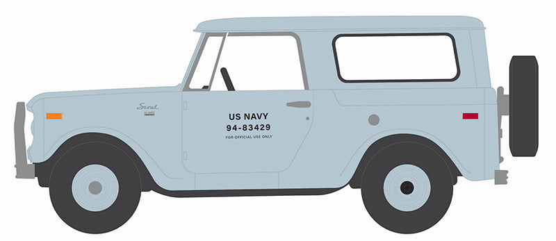 Greenlight 61040-D 1/64 Scale 1970 Harvester Scout - U.S. Navy Battalion 64