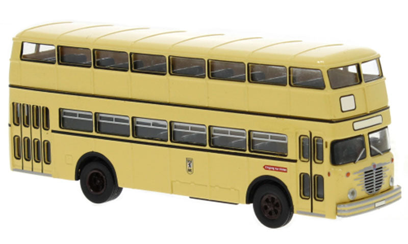 Brekina 61250 1/87 Scale BVG - 1960 Bussing D2U Double Decker Bus