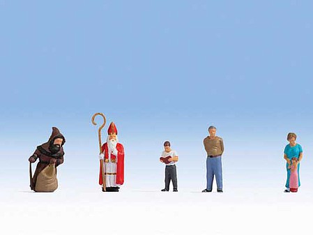 Noch 15923 HO Scale St Nicholas' Day -- pkg(6)