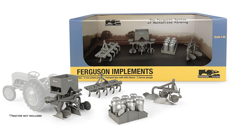 Universal Hobbies 6247 1/32 Scale Ferguson Implement Set Includes: Tiller 2-Row Potato Planter