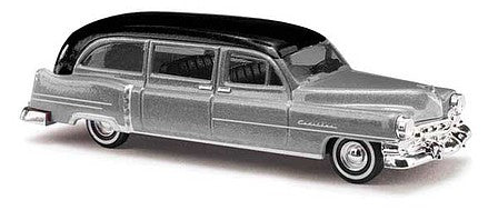 Busch 43480 HO Scale 1952 Cadillac Station Wagon - Assembled -- Silver, Black