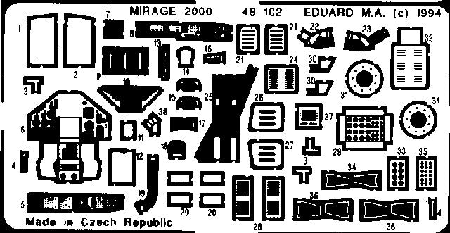 Eduard 48102 1/48 Aircraft- Mirage 2000 for HLR(D)