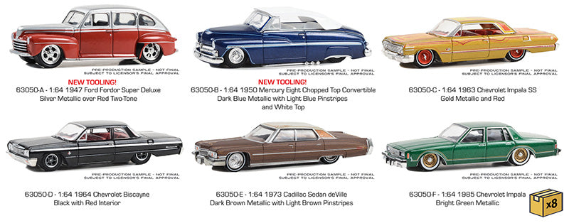 Greenlight 63050-MASTER 1/64 Scale California Lowriders Series 4