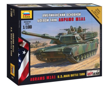 Zvezda 7405 1/100 M1A1 Abrams MTB (Snap)