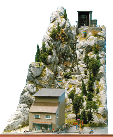 Brawa 6340 HO Scale Nebelhorn Cableway -- Less Buildings