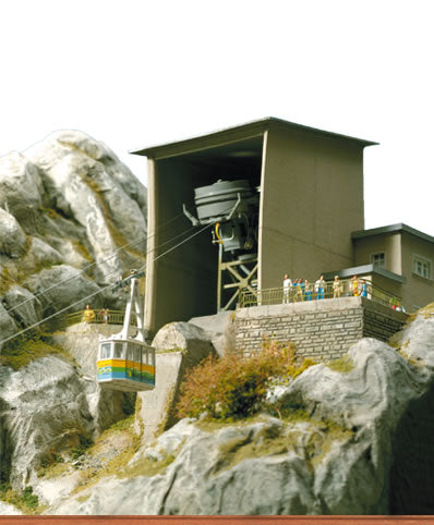 Brawa 6341 HO Scale Mountain & Valley Buildings for Nelbelhorn Cableway