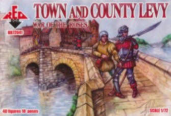 Red Box Figures 72041 1/72 War of the Roses: Town & County Levy (40)