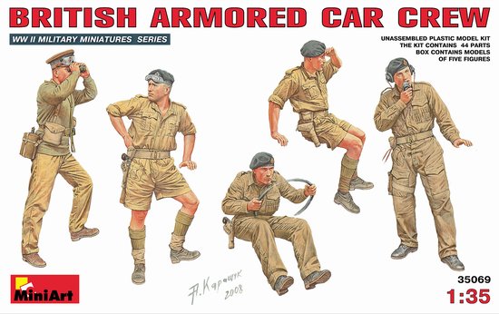 Miniart Models 35069 1/35 British Armored Car Crew (5)