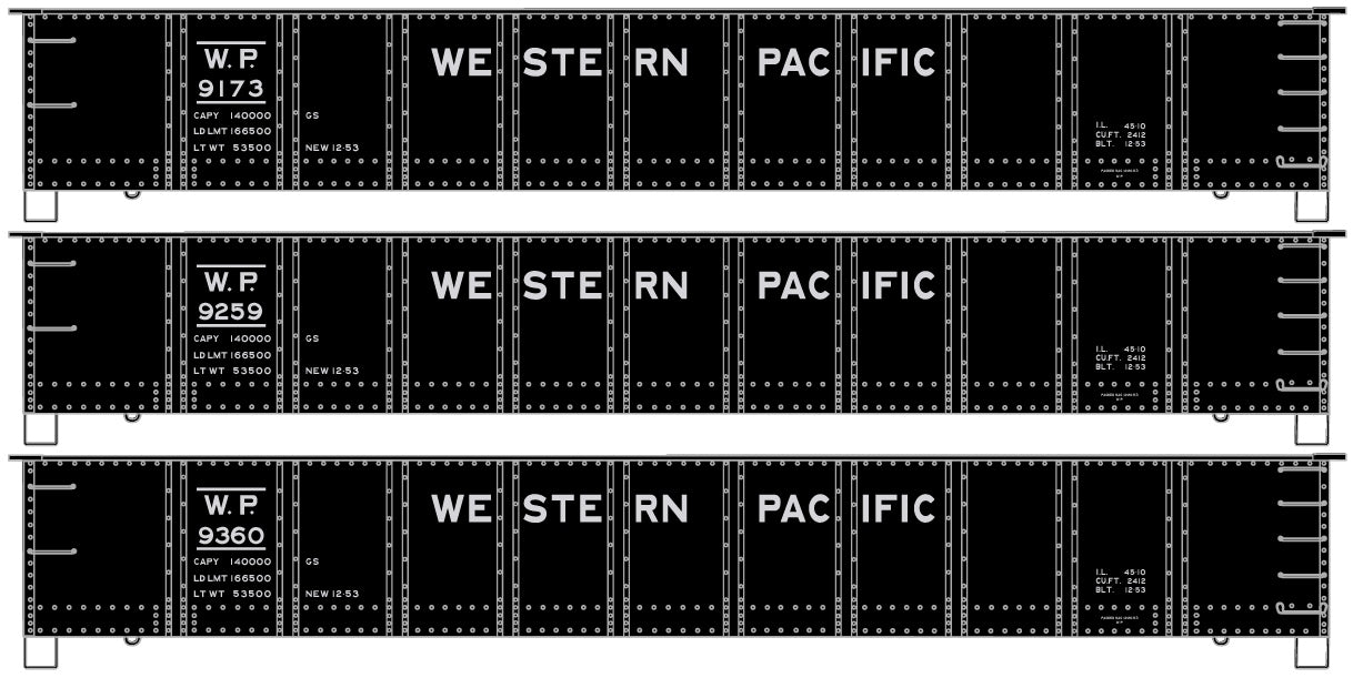 Accurail 37394 Ho 41' Steel Gondola Wp 3#Set