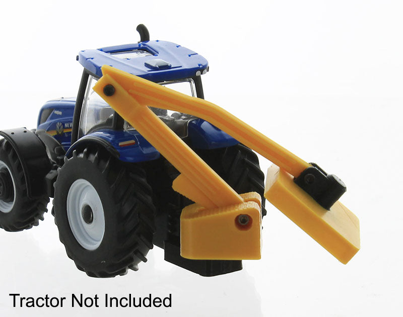 3D To Scale 64-358-Y 1/64 Scale Boom Brush Cutter - Tractor Mounted