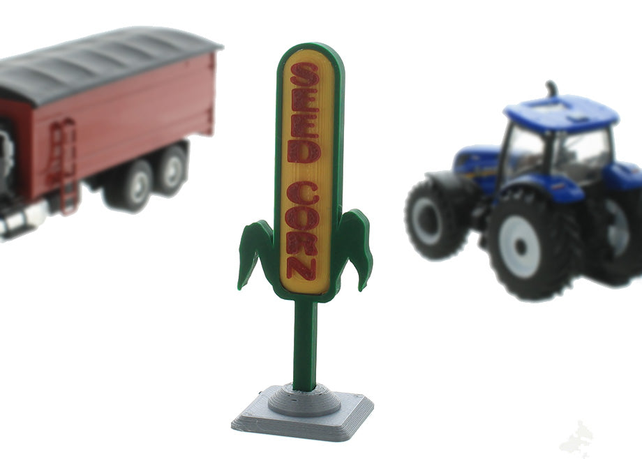 3D To Scale 64-620-GR 1/64 Scale Seed Corn Dealer Sign