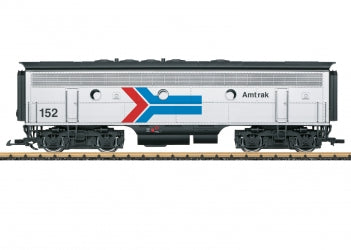 LGB 21581 G Scale EMD F7B - Unpowered with Sound -- Amtrak 152 (Phase I, silver, red, blue, black)