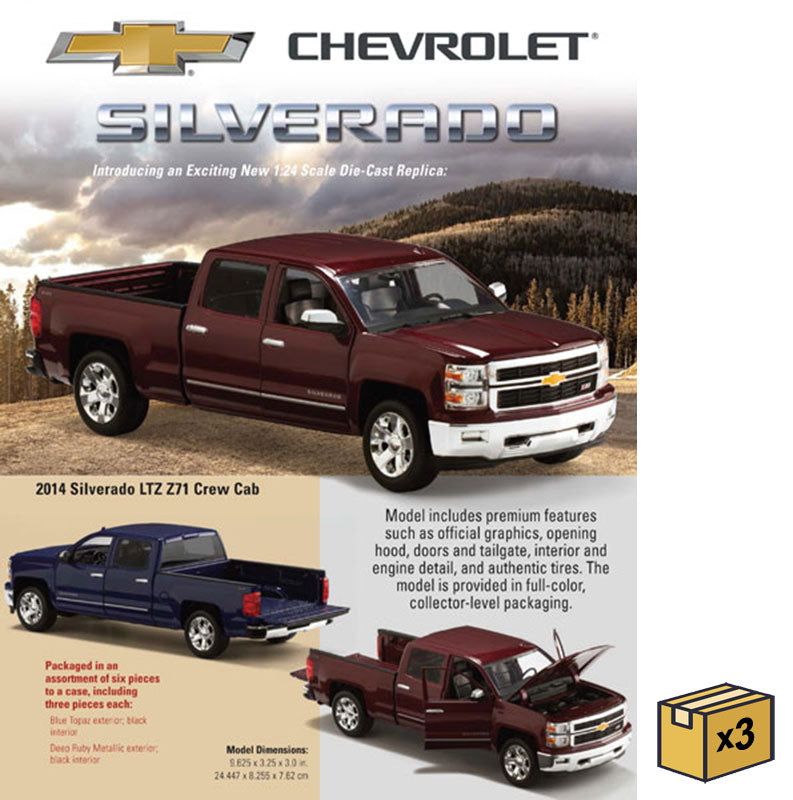 Norscot 65105-CASE 1/24 Scale 2014 Chevrolet Silverado LTZ Z71 Crew Cab