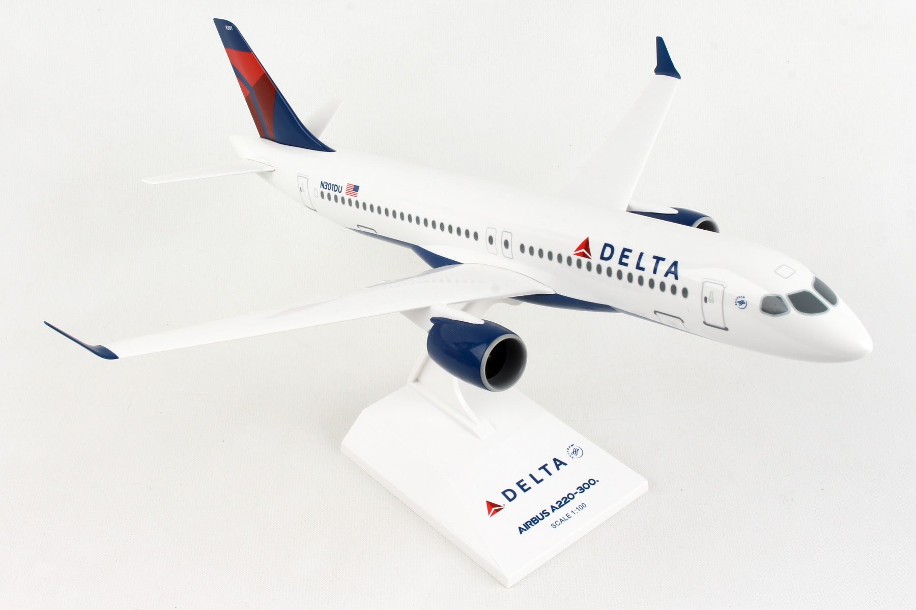 Skymarks SKR1049 Skymarks Delta A220-300 1/100 Reg#N301Du