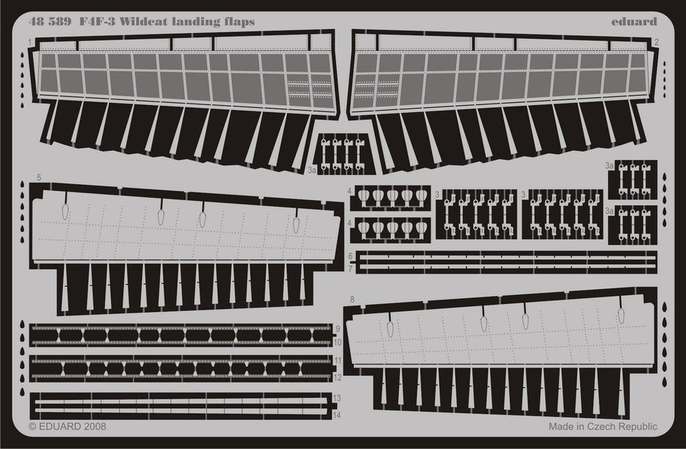 Eduard 48589 1/48 Aircraft- F4F3 Wildcat Landing Flaps for HBO (D)