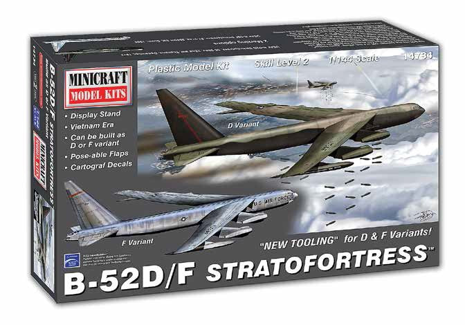 Minicraft 14734 1/144 B52D/F Stratofortress Aircraft Vietnam