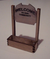 Osborn Models 3021 N Welcome Sign