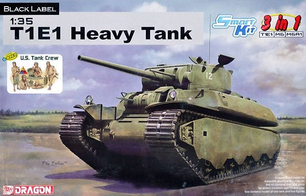 Dragon Models 6936 1/35 US T1E1/M6/M6A1 Heavy Tank w/Crew (3 in 1)