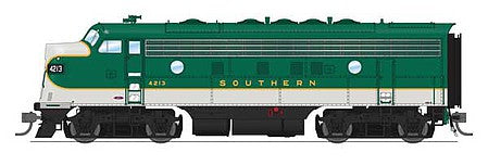 Broadway Limited 6679 HO Scale EMD F7 A-Unpowered B Set - Sound and DCC - Paragon4 -- Southern Railway 4213, 4391 (green, imitation aluminum)